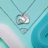 Браслет на ланцюжку Серце велике подвійне фото №2