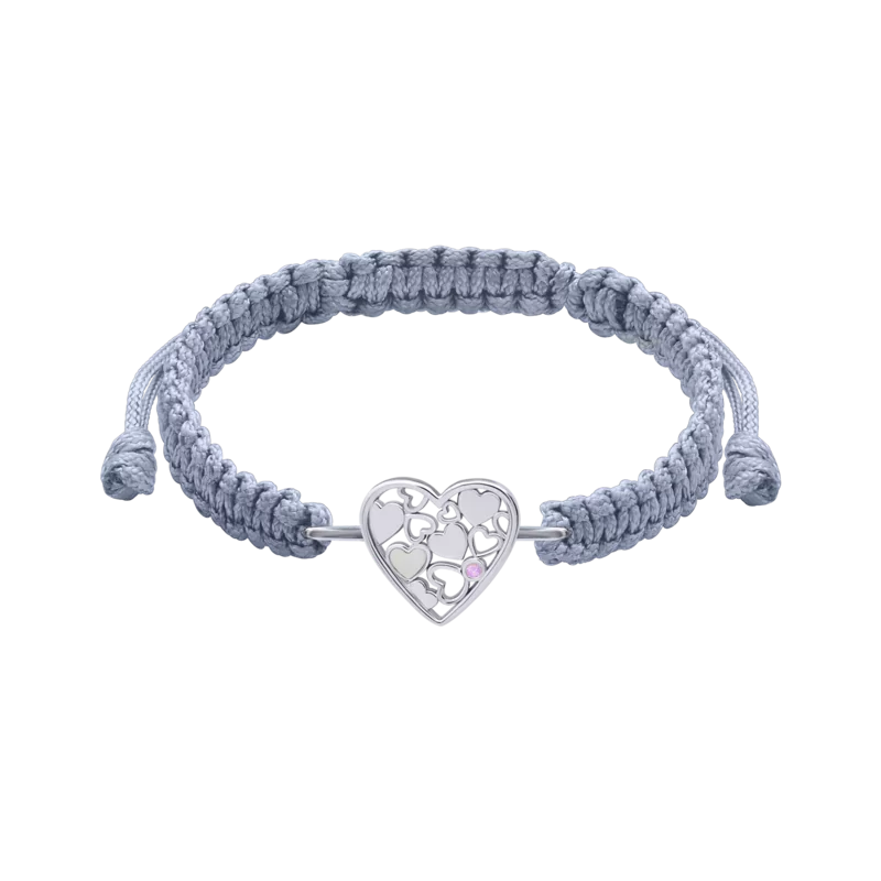 Braided bracelet Big Mosaic Heart photo