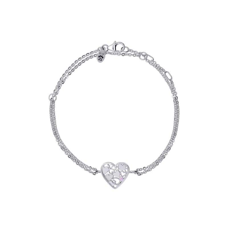 Bracelet on chain Big Heart Mosaics photo