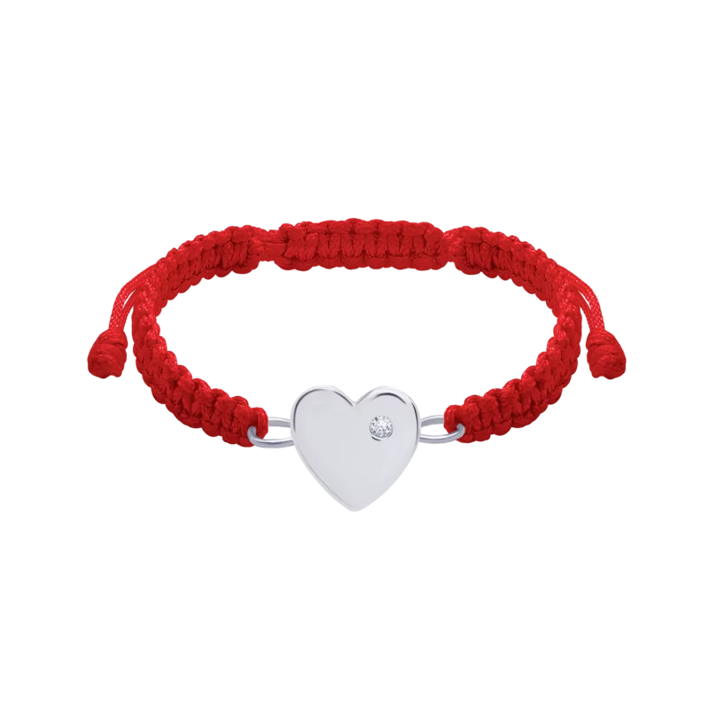 Браслет плетений Серце велике фото