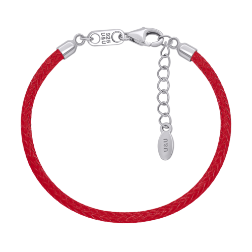 Браслет с серебряной застежкой красный (Стрелец) фото
