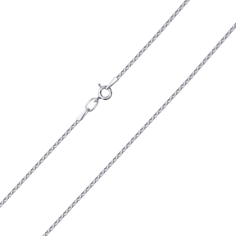 Цепочка серебряная якорного плетения, 500 мм фото