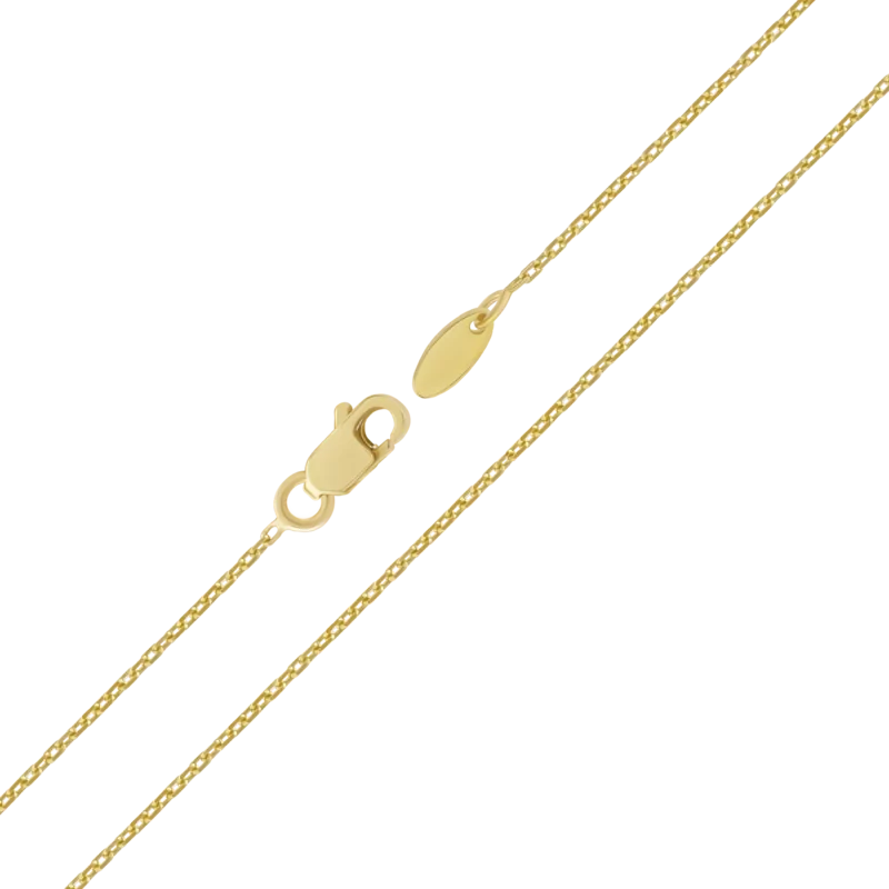 Ланцюжок із жовтого золота якірного плетіння, 380-420 мм фото