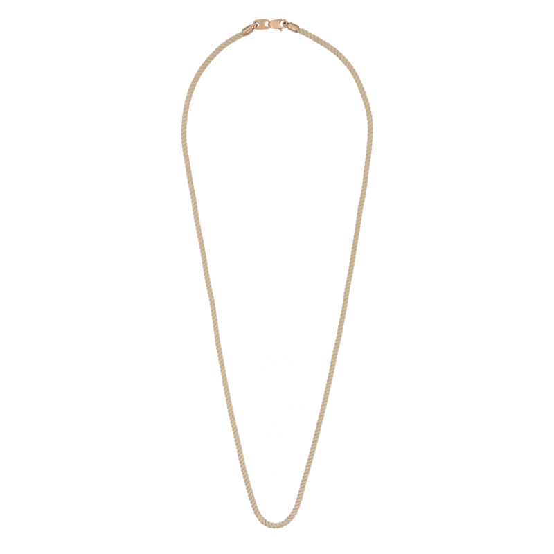 Шнурок шовковий із золотими застібками золотий фото