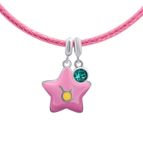 Колье на шнурке Телец с талисманом фото