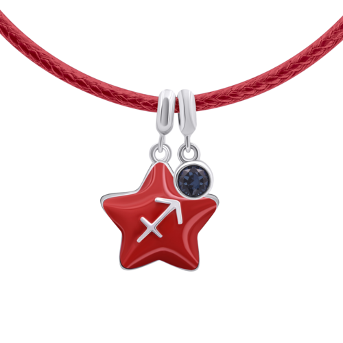 Колье на шнурке Стрелец с талисманом фото