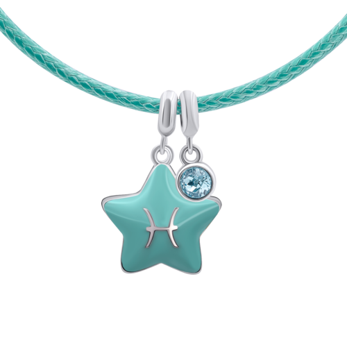 Колье на шнурке Рыбы с талисманом фото