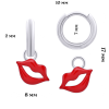 Earrings with pendants Lips photo №3