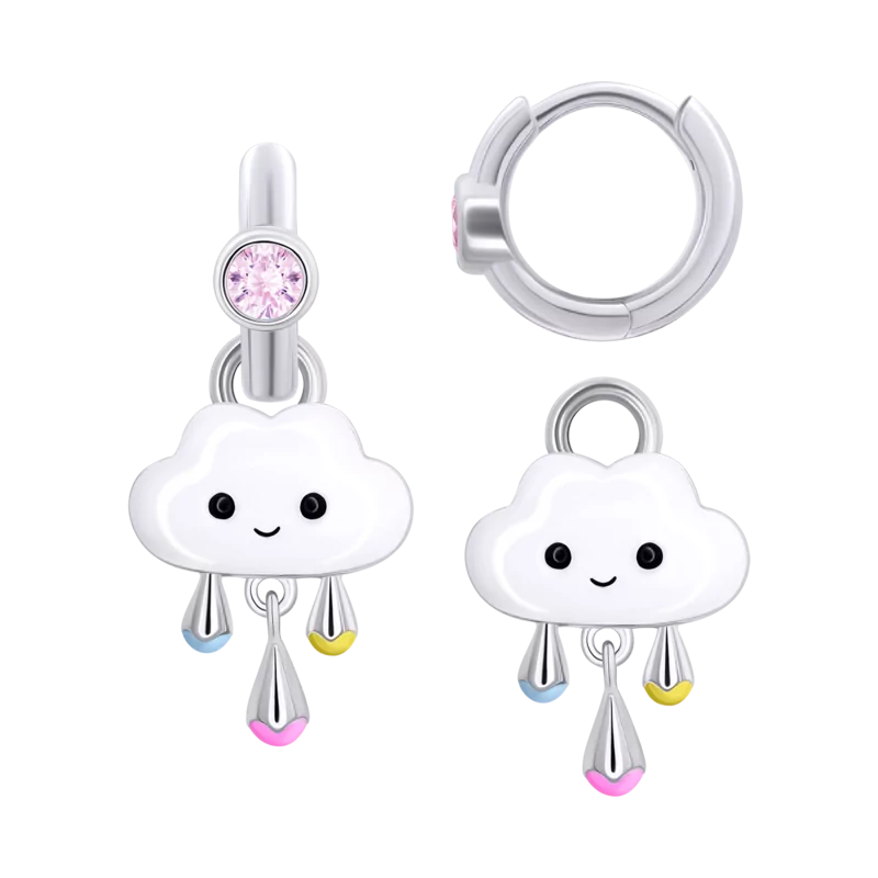 Earrings with pendants LAA the cloud photo