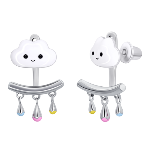 Сережки-джекети LAA хмаринка фото