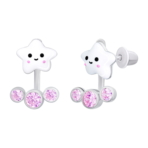 Серьги-джекеты UMI звезда фото