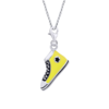 Lobster clasp pendant Yellow Sneaker photo №1