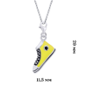 Lobster clasp pendant Yellow Sneaker photo №3