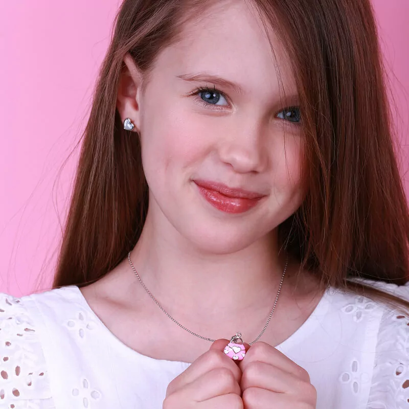 Кулон на карабіні Сумочка рожева фото