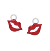 Підвіски до сережок Губки червоні фото №1