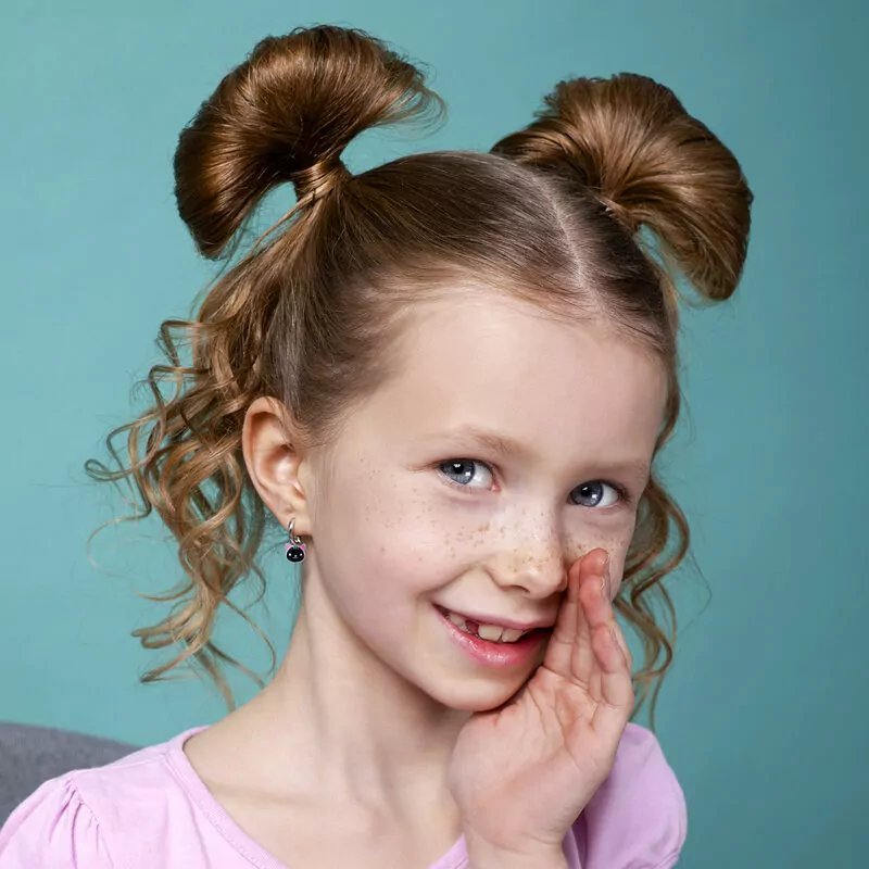 Підвіски до сережок Котик з лапкою із чорною й рожевою емаллю фото