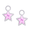 Підвіски до сережок Зірка сяюча рожева фото №1
