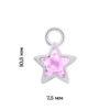 Підвіски до сережок Зірка сяюча рожева фото №2