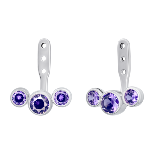 Джекеты LIL с фиолетовыми фианитами фото